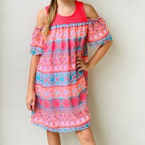 Chiffon multicolored dress
